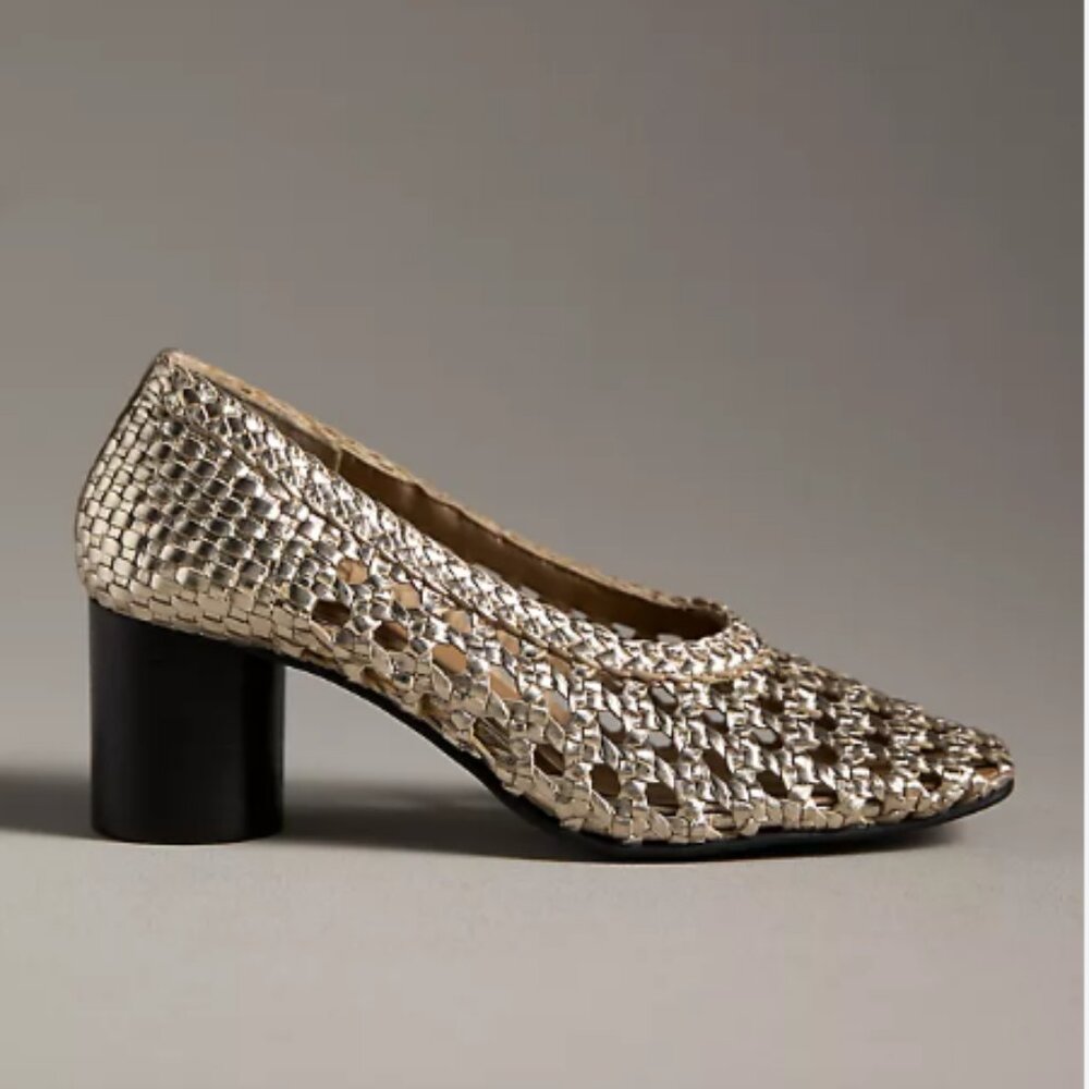 Pilcro Ballet Leather Heels from Anthropologie